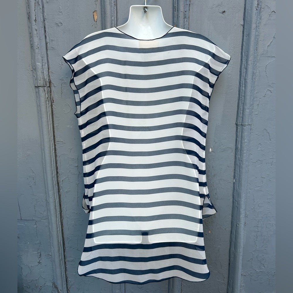 Willowmore striped sheer blouse, Approx M