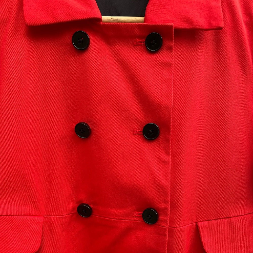 Club Monaco Red Trench Coat, Small