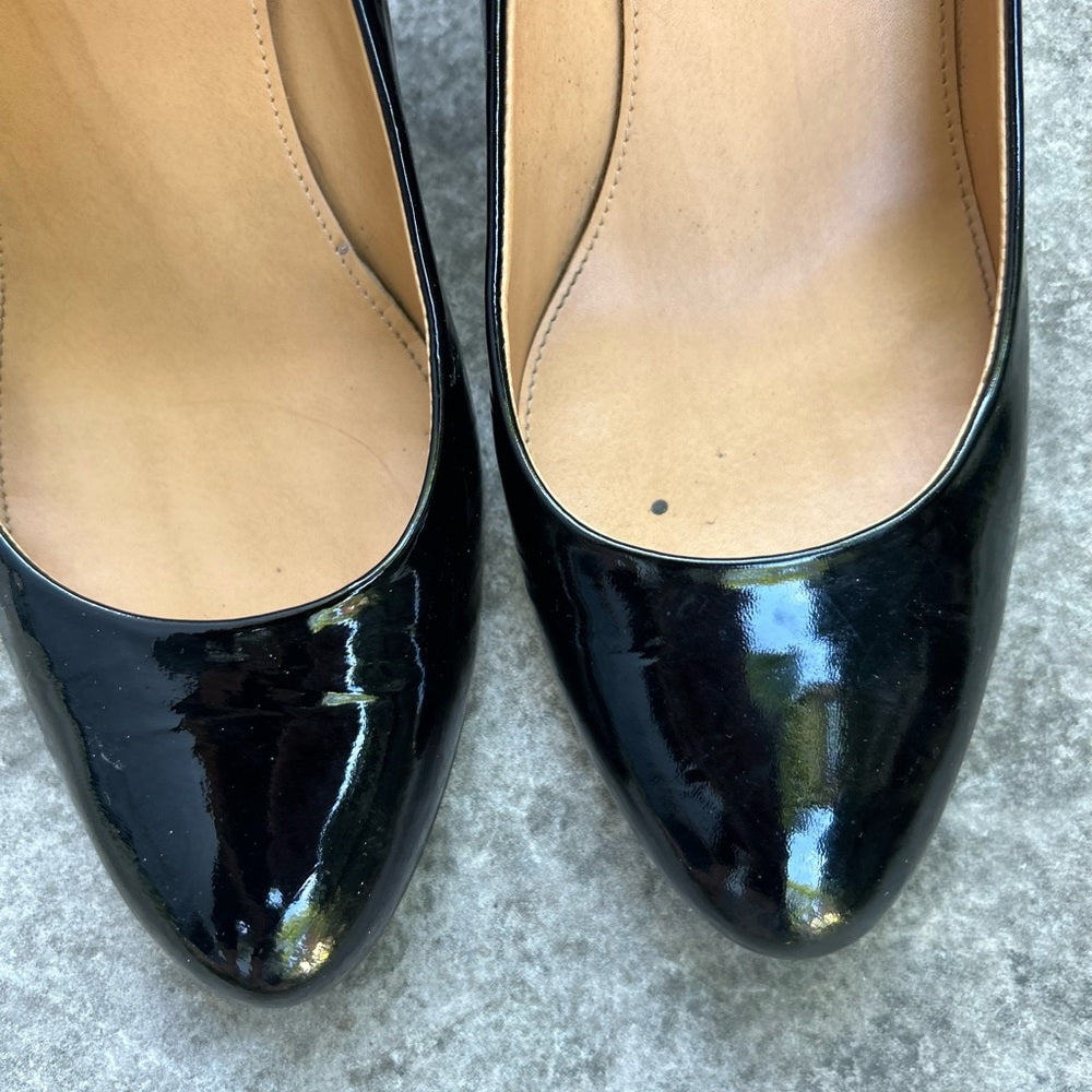 J. Crew Sylvia Patent Leather Wedges size 8.5