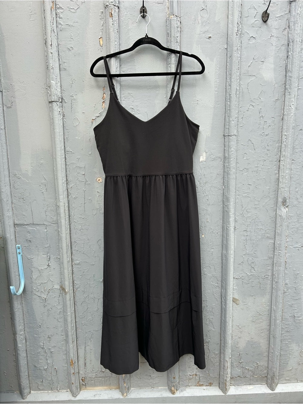 Athleta Black Elation Tiered Dress, Large