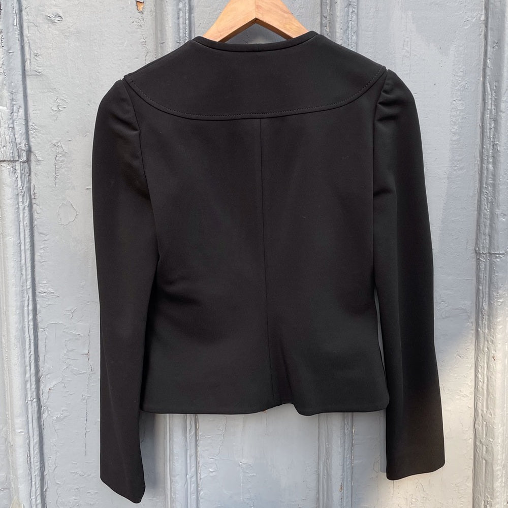 VALENTINO Roma Black Cropped Blazer Jacket, size 8