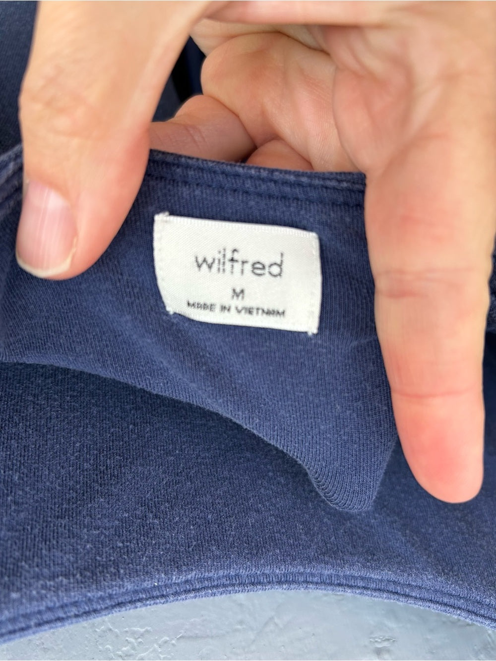 Wilfred Free Navy Market Jumpsuit, size M