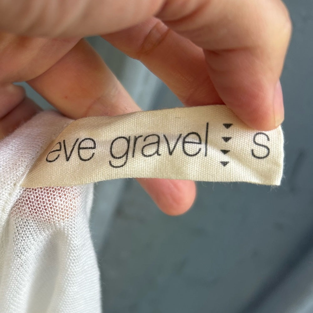 Eve Gravel Linen Tee, size S