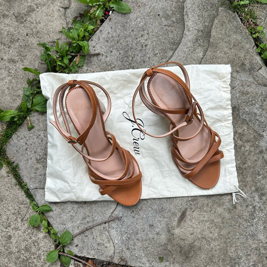 J Crew Strappy Stella Sandal, size 8