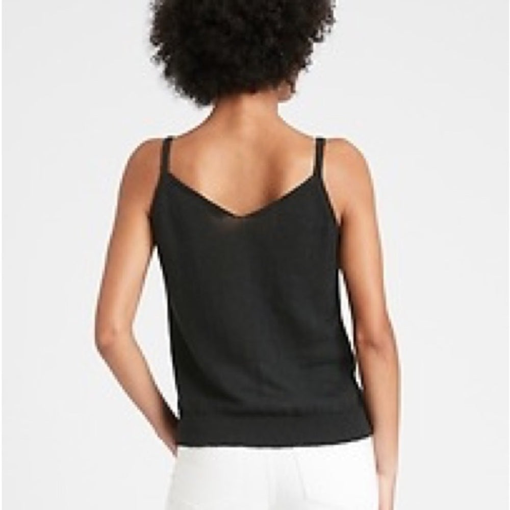 Banana Republic Knit Cami, Black, Size Small