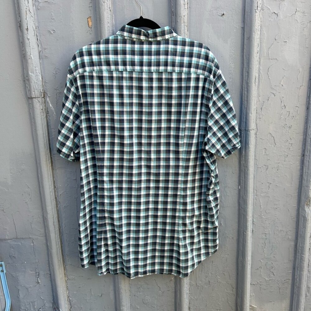 John Varvatos Plaid Check Button-down, size XXL