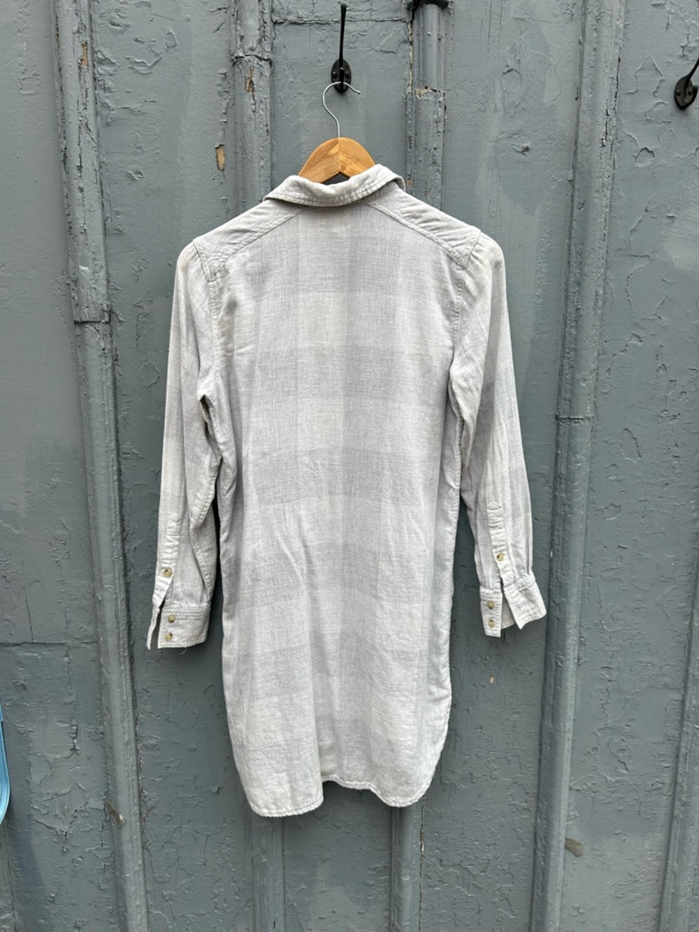 Wilfred Free Veronika Plaid Grey Dress, Size XS