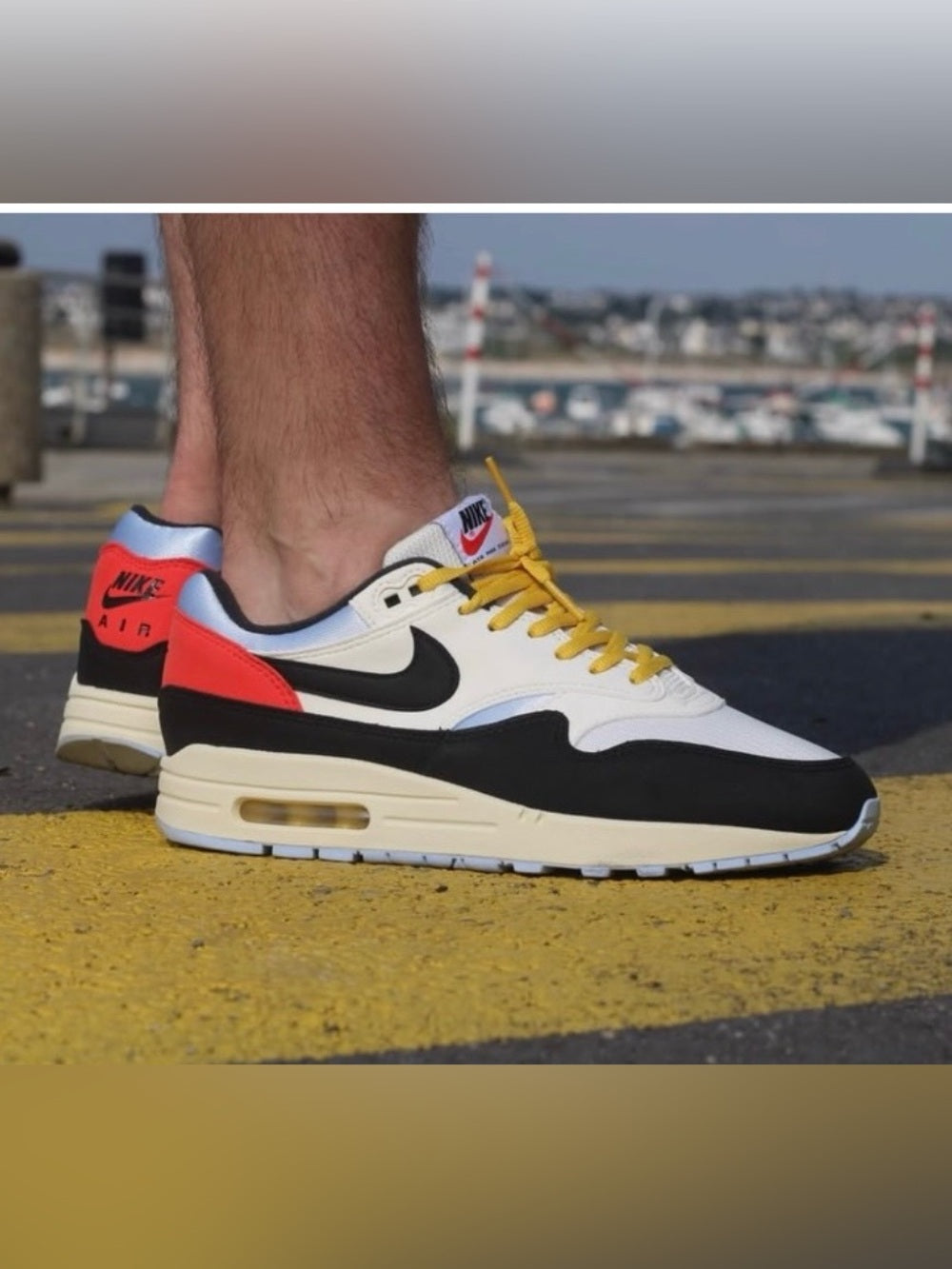 Limited Ed Nike Air Max 1 Sail Royal Tint, size 8.5