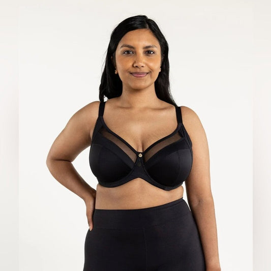 Understance Black Spacer Air Bra, BNWT, size 38 D