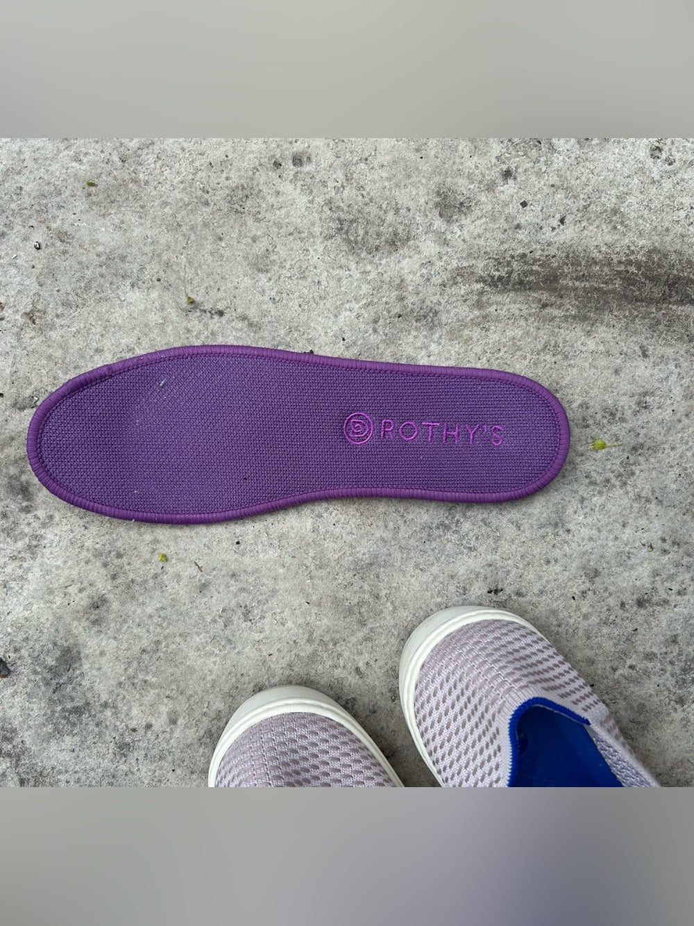 Rothy’s The Original Slip On Sneaker Lilac, Size 7