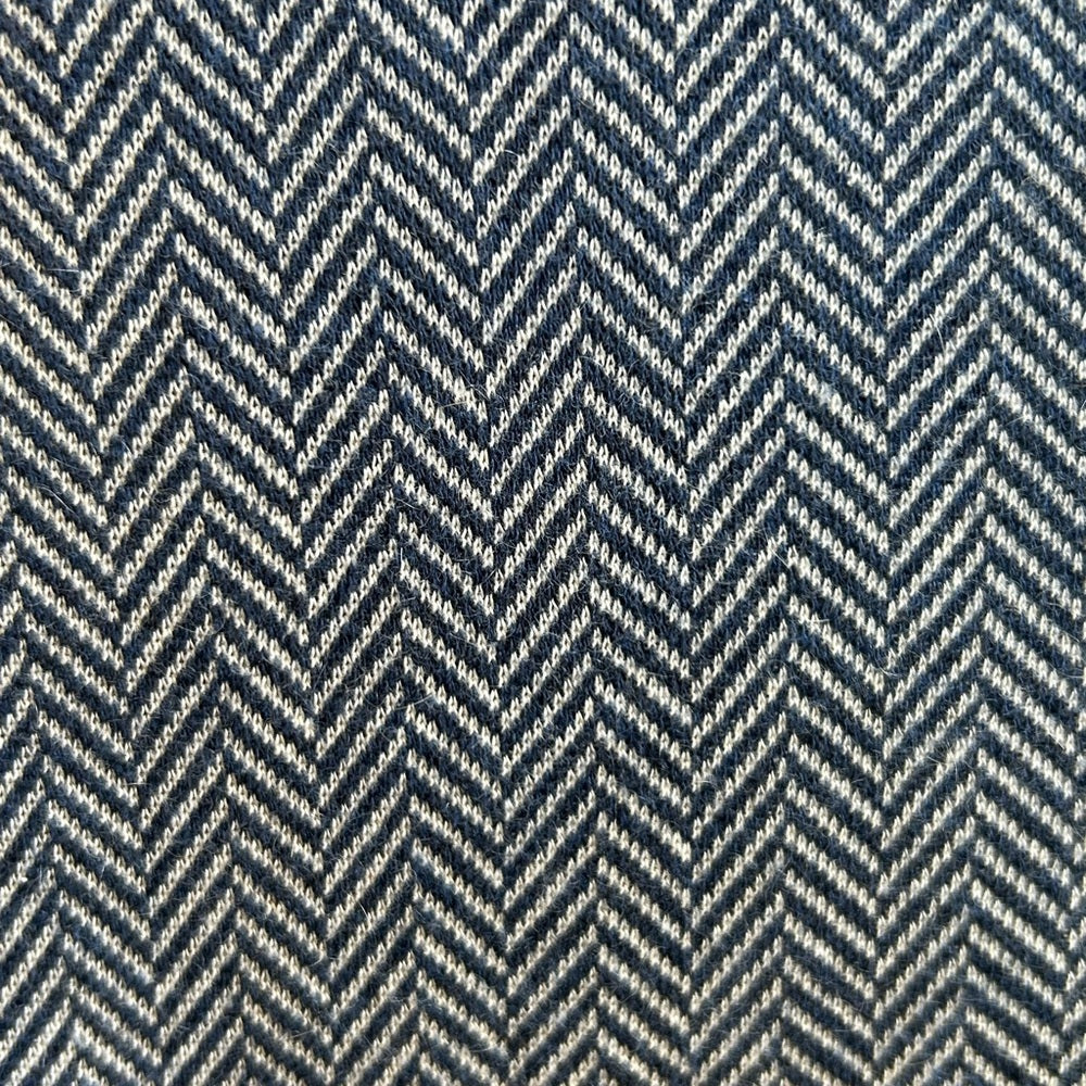 Majestic Filatures Cotton, cashmere Silk Knit Herringbone blazer, size 1 (XS/S)