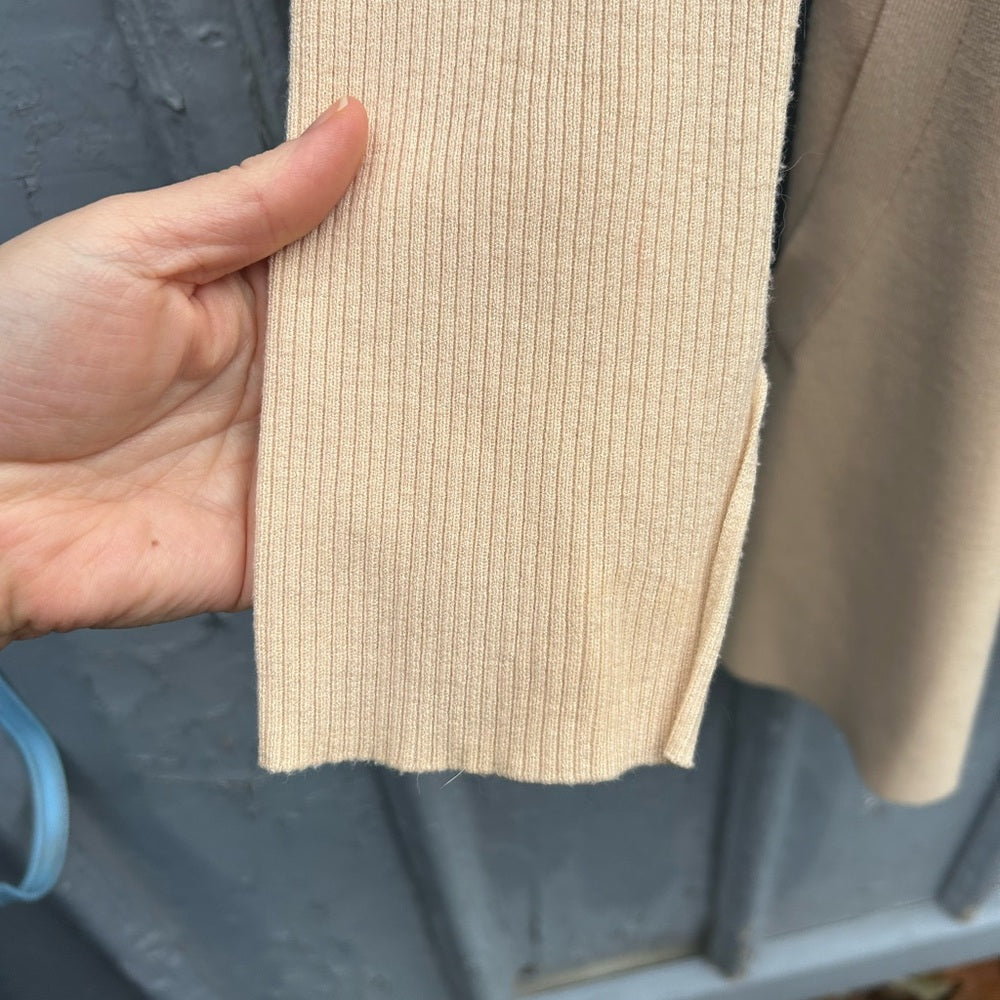 Soia & Kyo Cream Aster Long Wrap Front Cardigan, size M