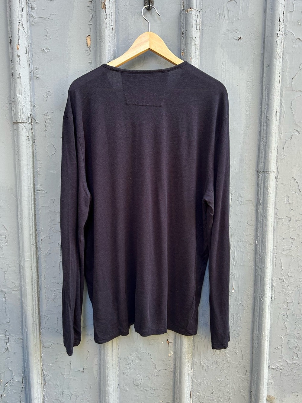 John Varvatos Long Sleeve Ramie Tee, Size XXL