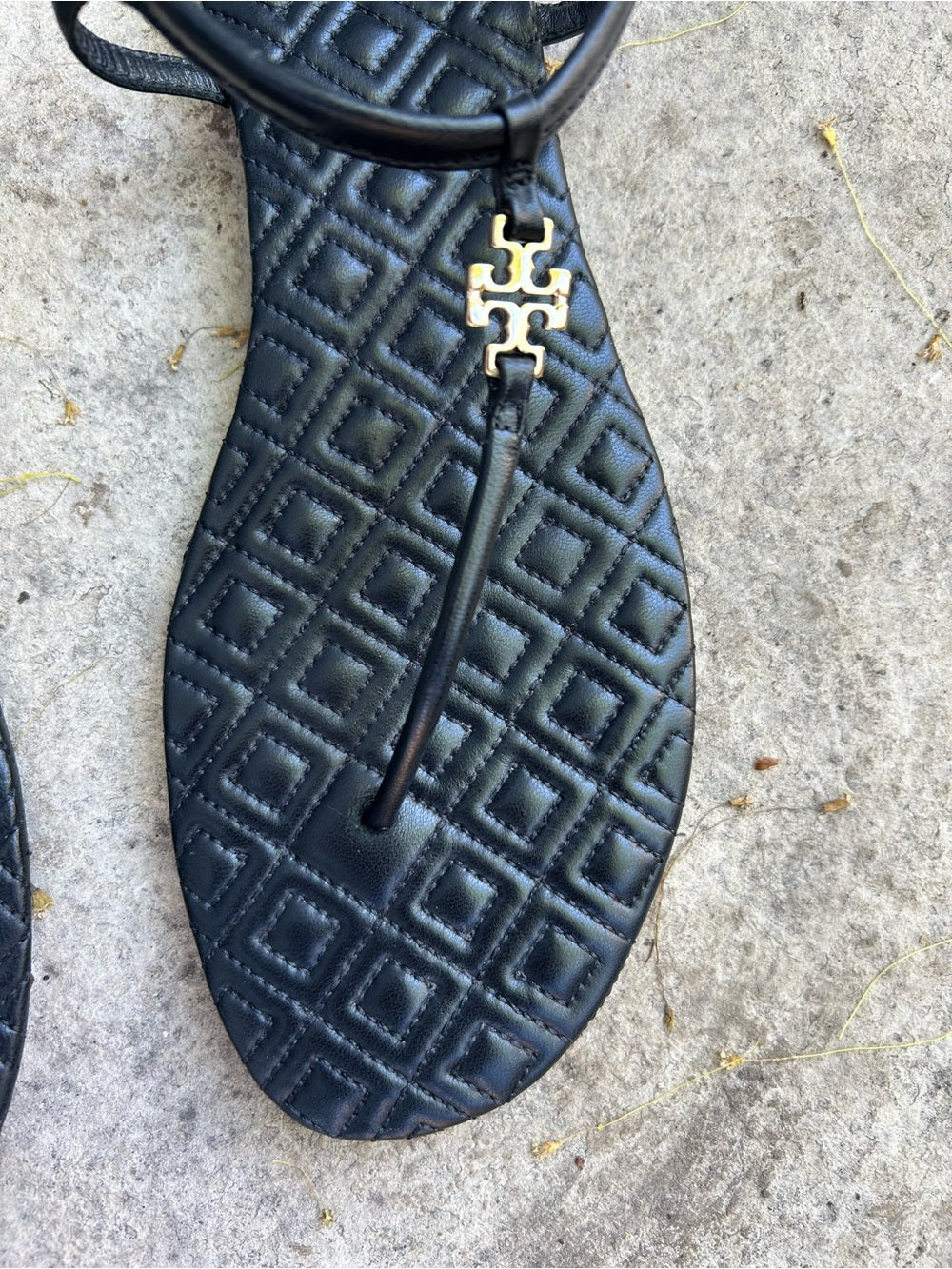 Tory Burch Marion Quilted Sole Sandal, Size 10