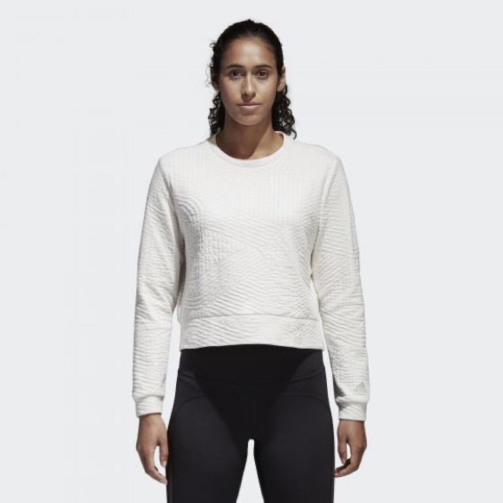 Adidas Performance Textured Crop Sweatshirt, size XS