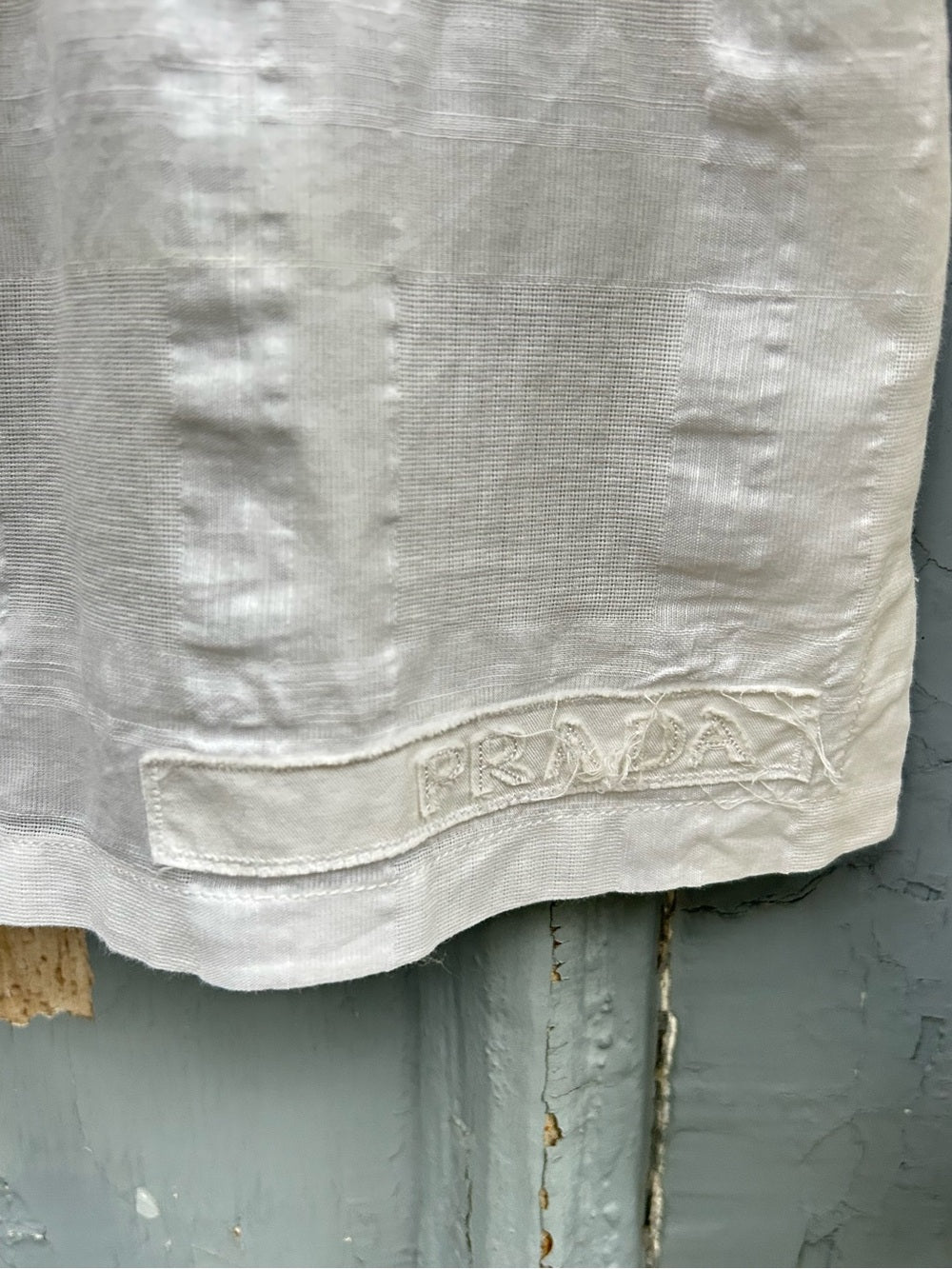 Prada Cotton Linen Blouse, size 40 (size 4/6)