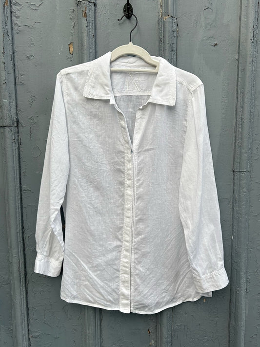 Nancy Lord NLLN White Linen Tunic, size M