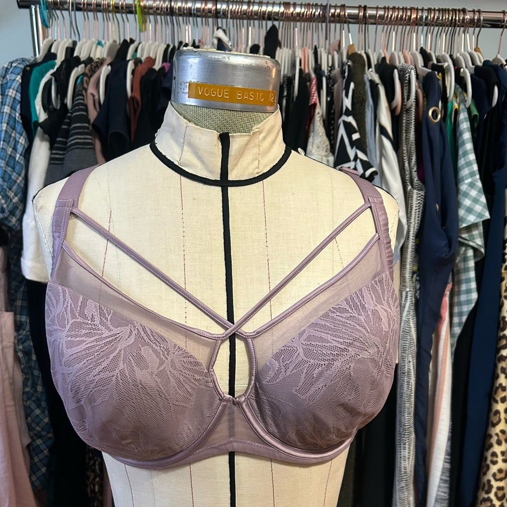 Harper Smooth Lace FlexWire Strappy Soft Cup Bra, Size 38 DDD