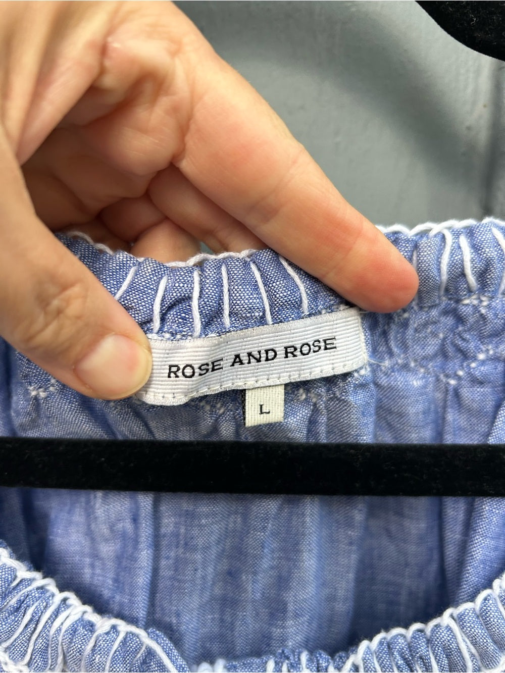Rose and Rose chambray blouse, Large