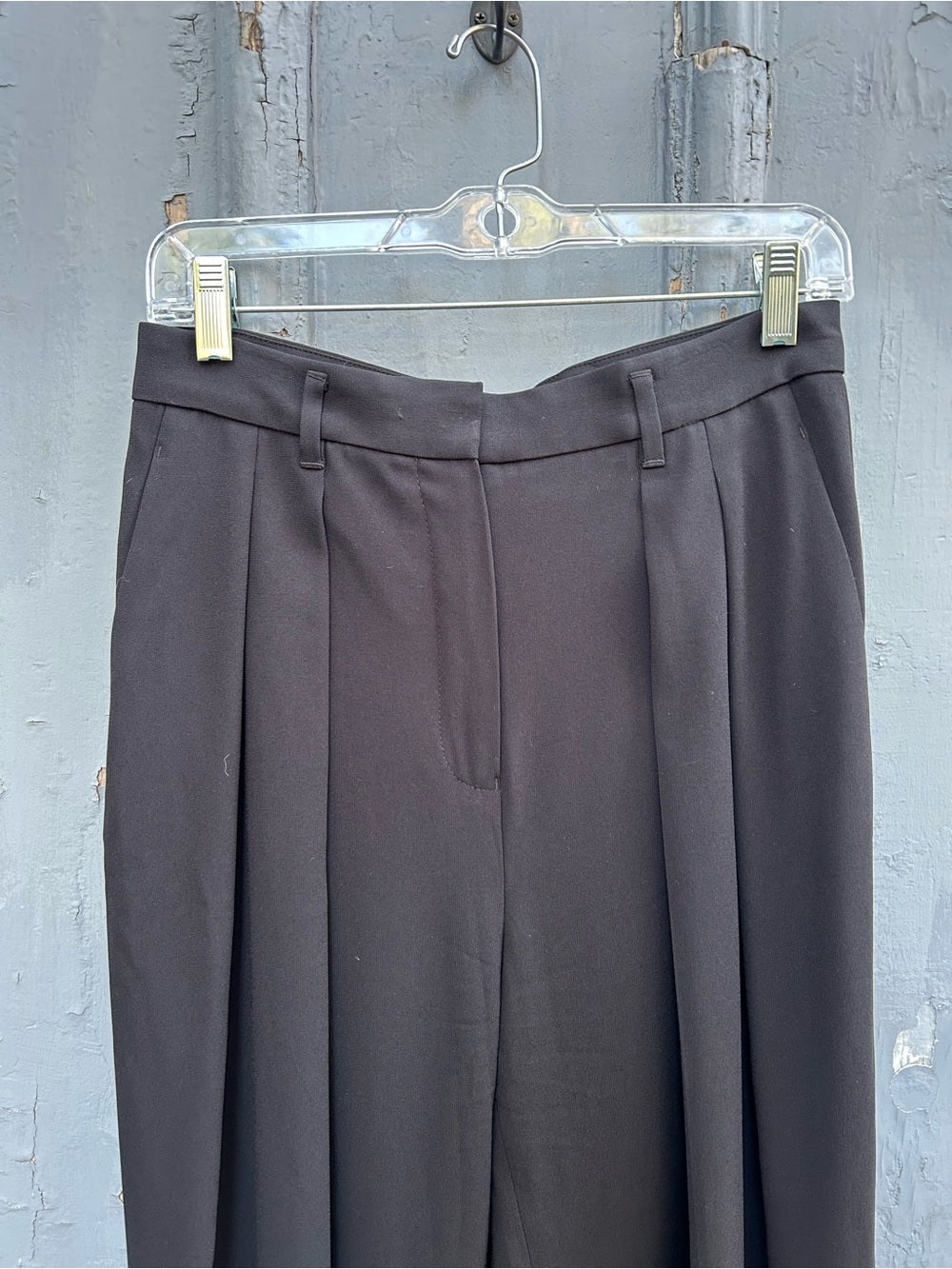 Babaton Black Japanese Crepe Pants, size 4