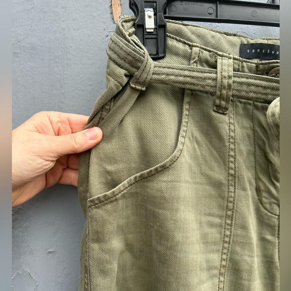 Sanctuary Cargo tie front pants, size 27