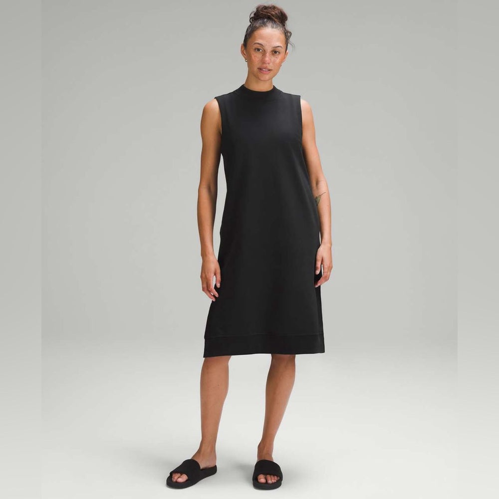 Lululemon Black Sleeveless French Terry Dress, size 8