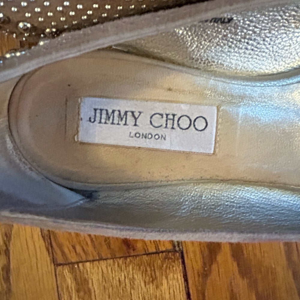 Jimmy Choo Suede Studded Ballet flats, size 37.5