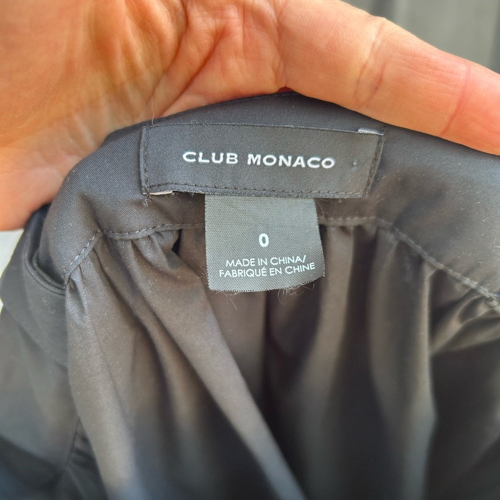 Club Monaco Black Sash Dress, size 0
