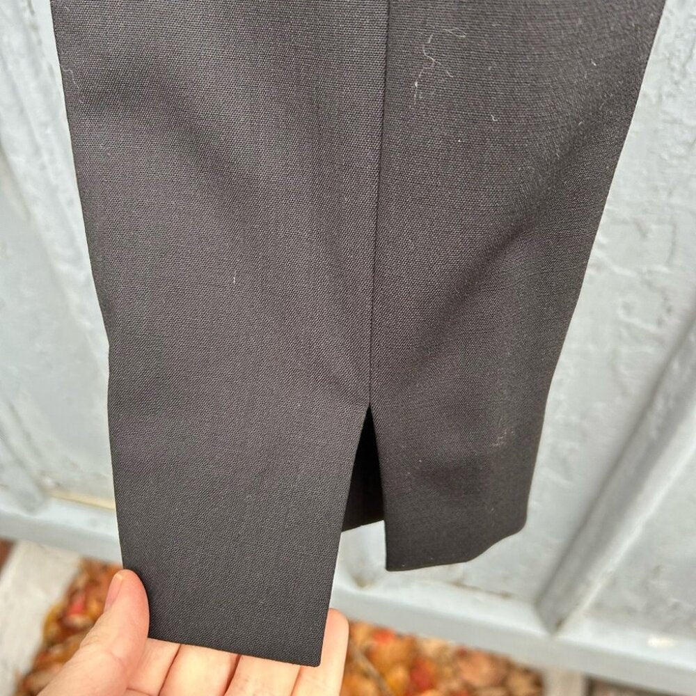 The Row Black Slim Wool Pants, size 8