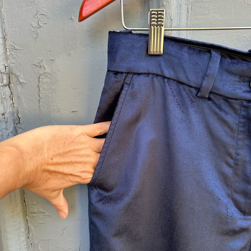rag & bone navy velvet pants, size 6