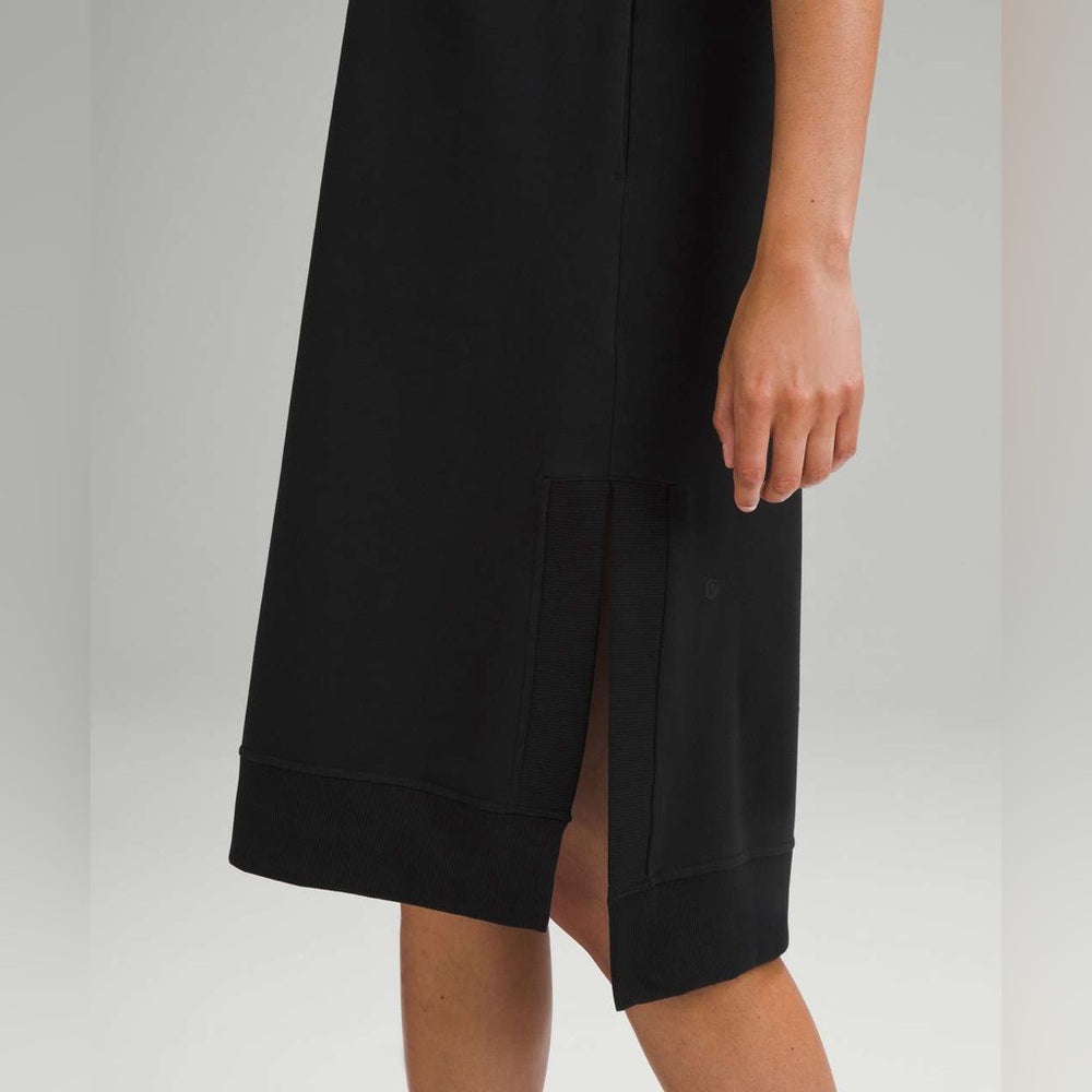 Lululemon Black Sleeveless French Terry Dress, size 8