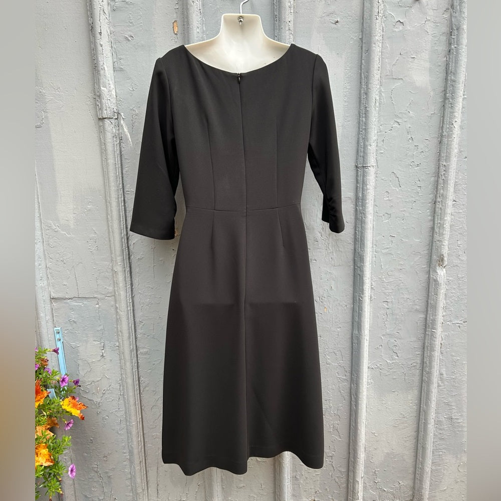 Comrags Black Peplum Detail Dress, size Small