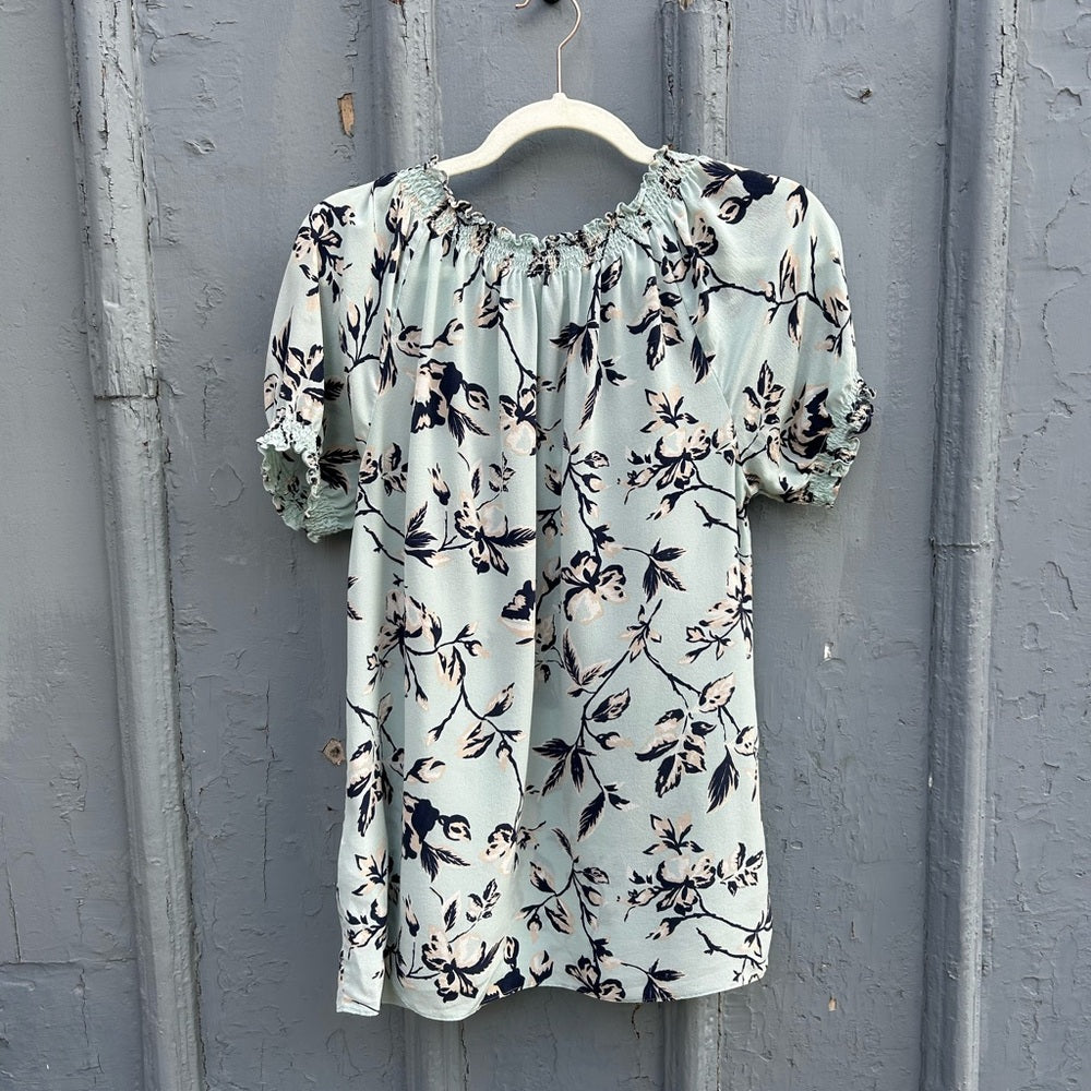 Joie Silk Floral Masha Blouse, Size M,