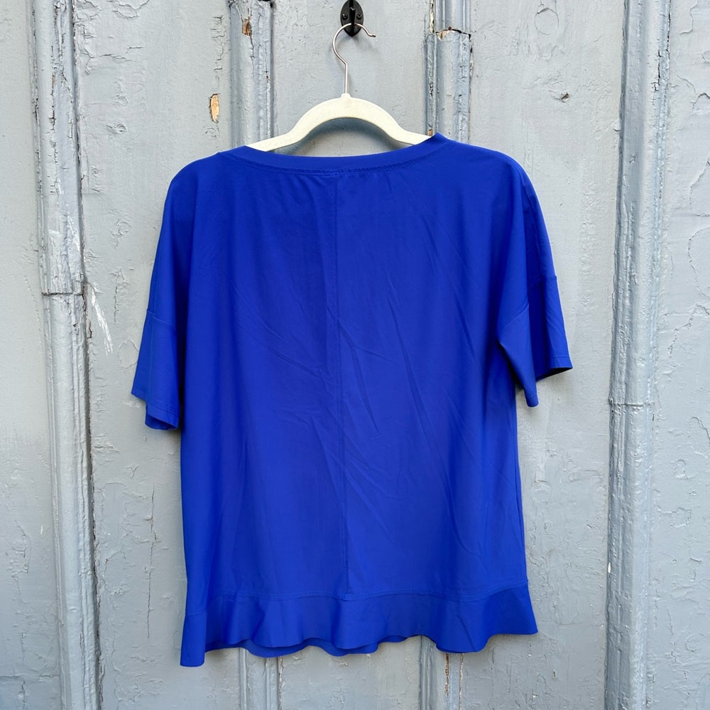 Marc Cain Ruffle Detail Tee, size N2 (US6)