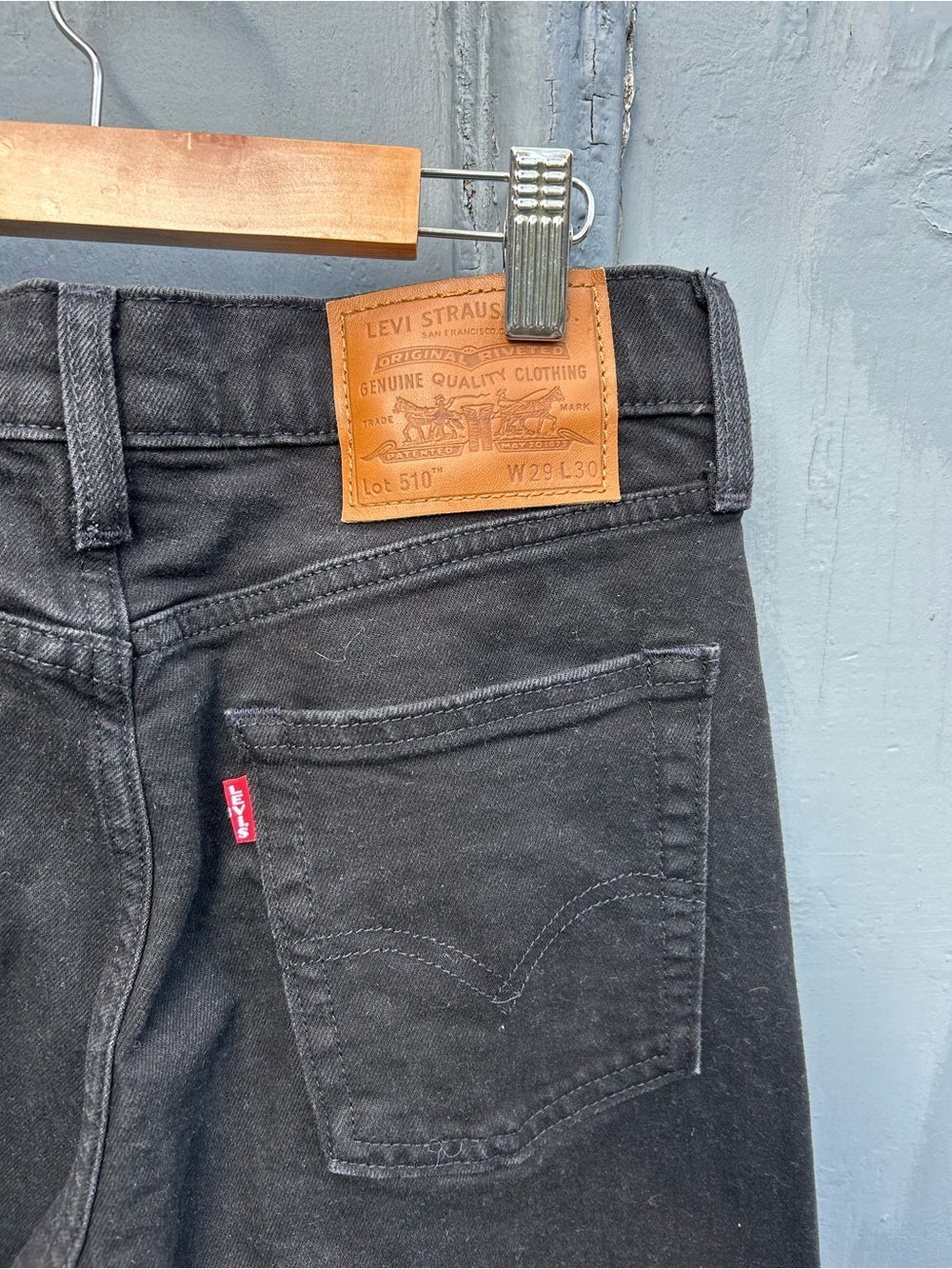 Levi’s 510 black jeans, size W29/L30