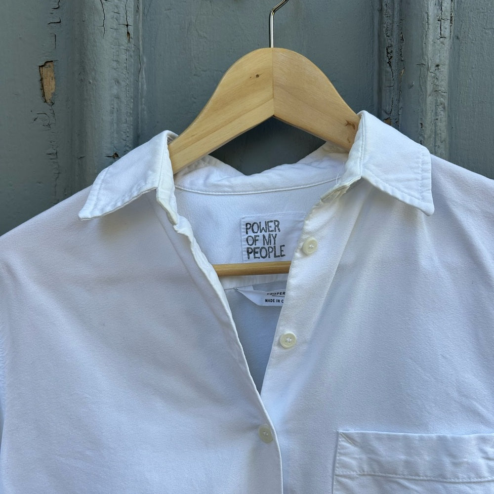 Power of my People The Tailor - Proper Fit - White Oxford, size XS