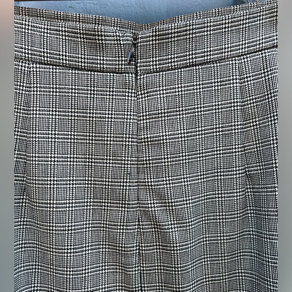 Jil Sander Houndstooth Plaid Wool Check Midi, size 36