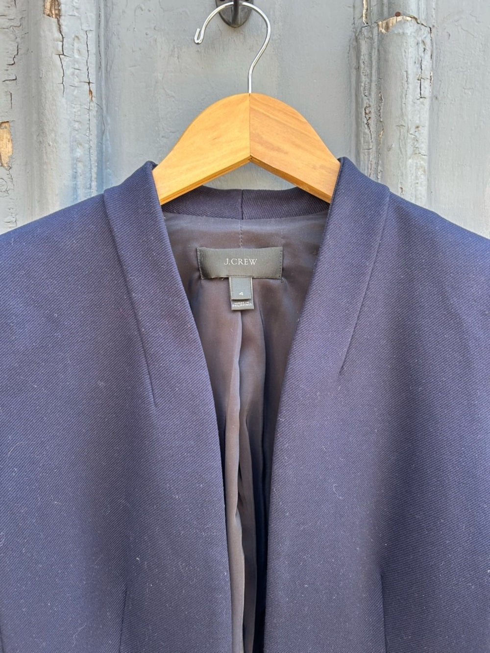 J Crew Navy Going-out blazer in stretch twill, Size 4