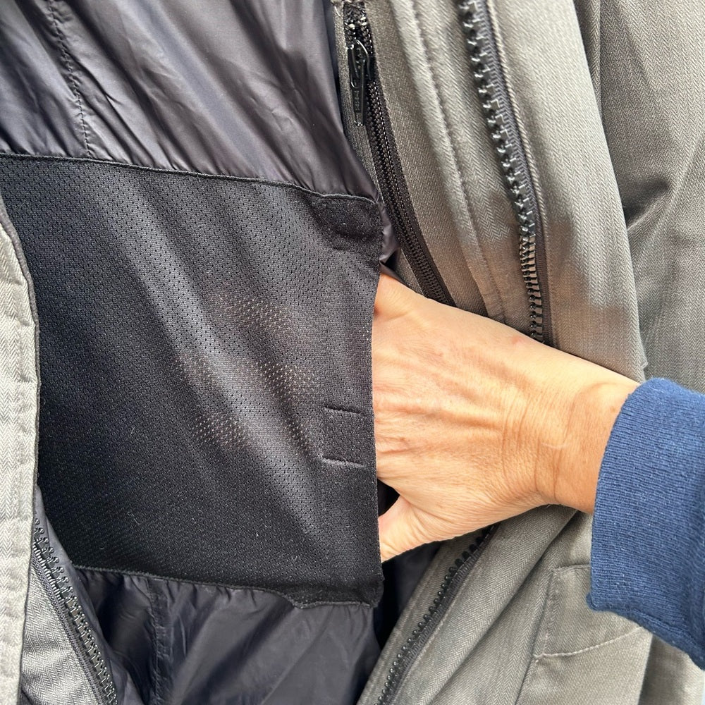 Nobis Grey Meredith Down Parka, size Small