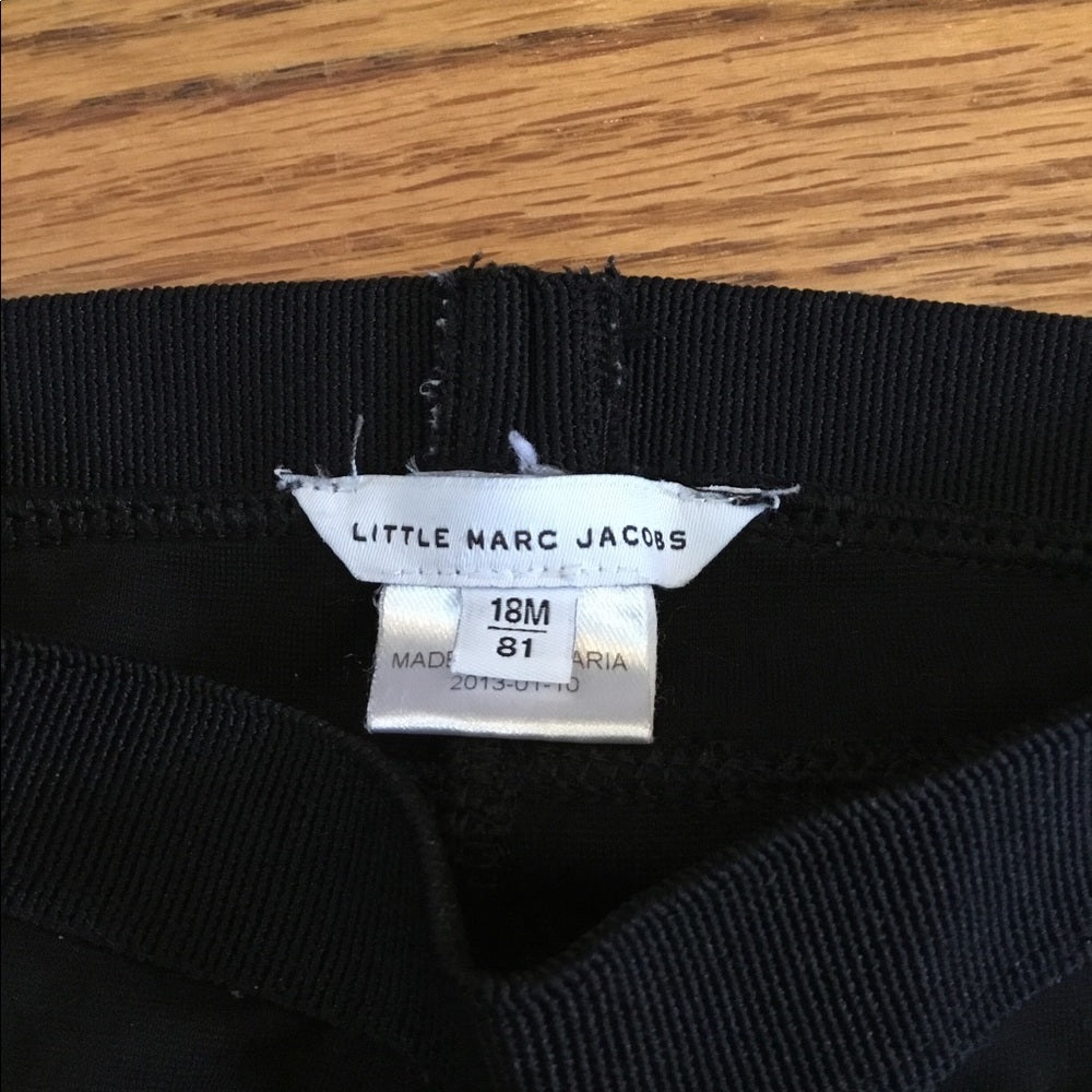 Little Marc Jacobs black leggings, size 18 months