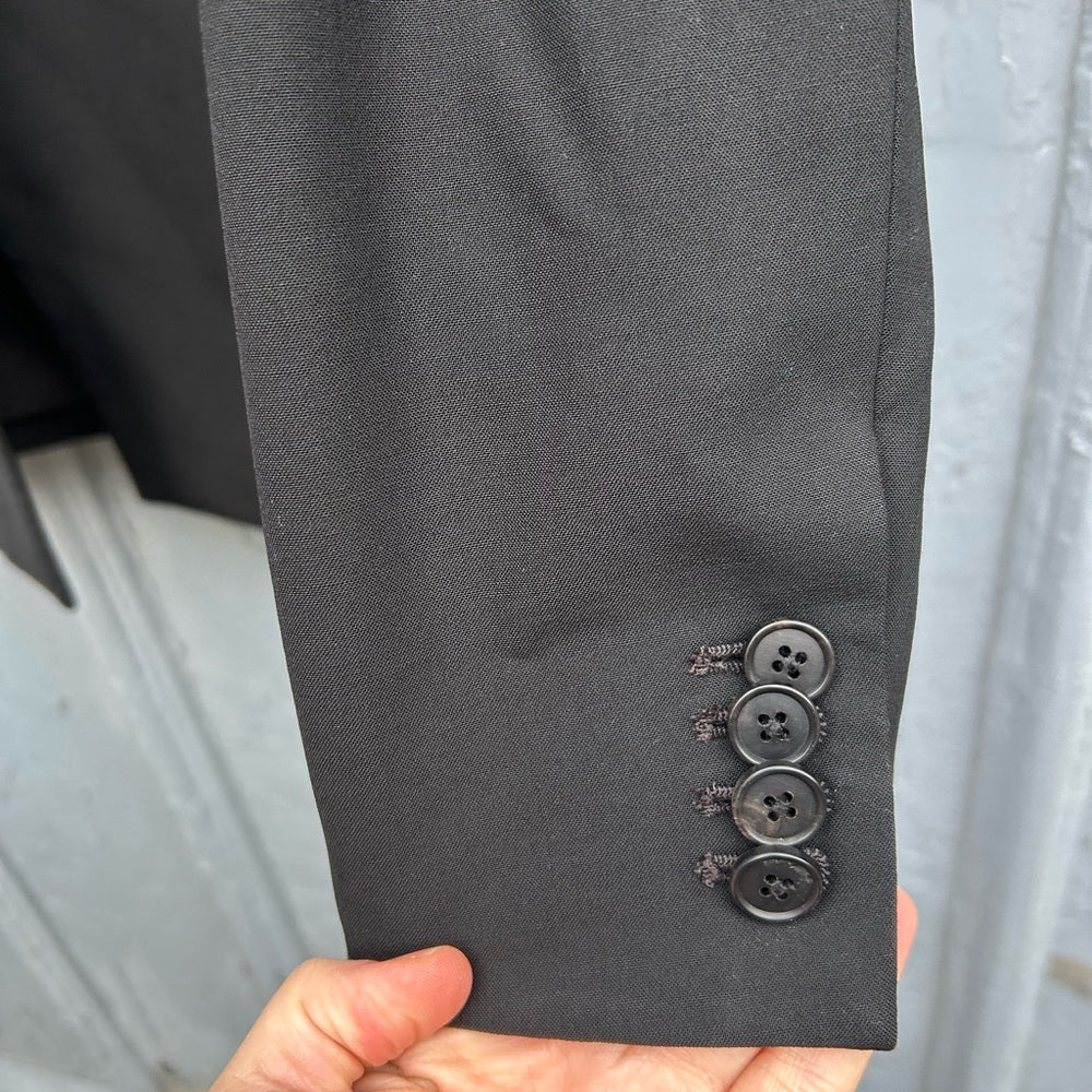 Veronica Beard Black Wool Dickey Blazer, size 6