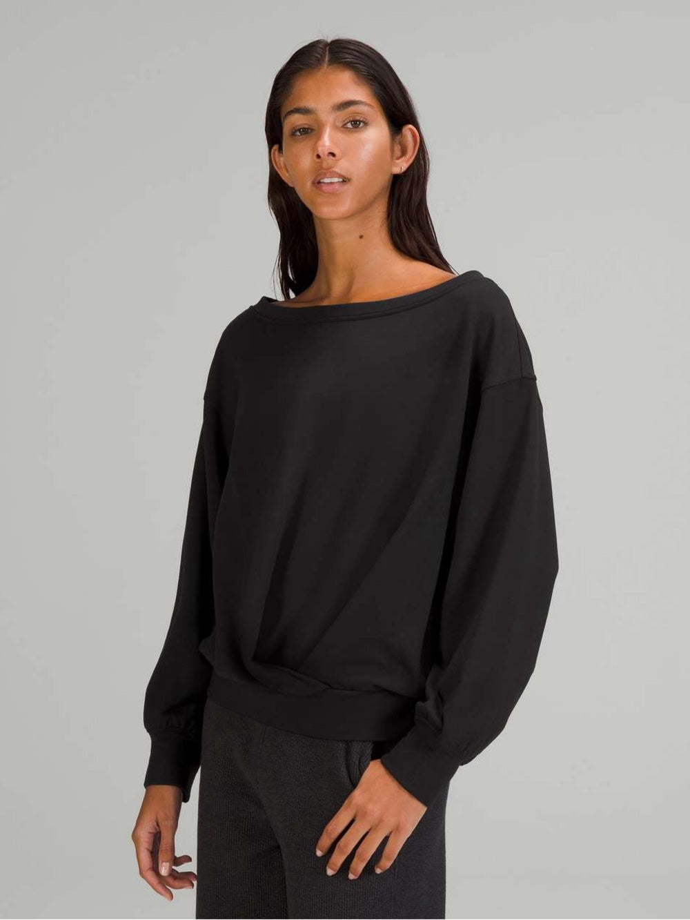 Lululemon Pleated Modal Fleece Pullover, size M
