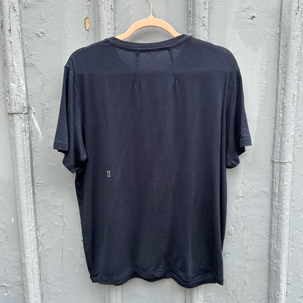 Kit and Ace Tech Jersey Crewneck Tee in Dark Blue, approx size M