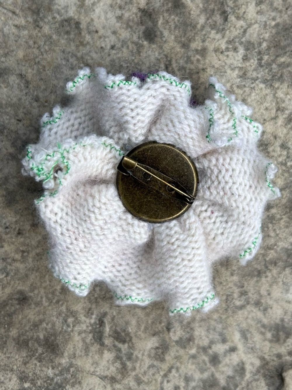 Vintage Cashmere Floral Brooch