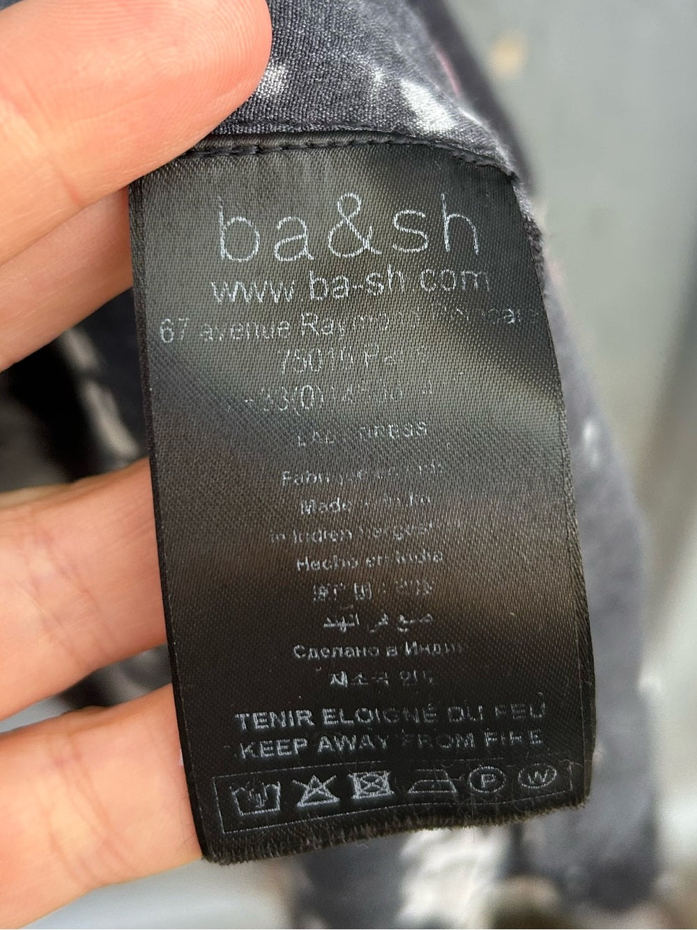 Ba&sh Red, White, Black Ilda Mini shift, size “1” (small)