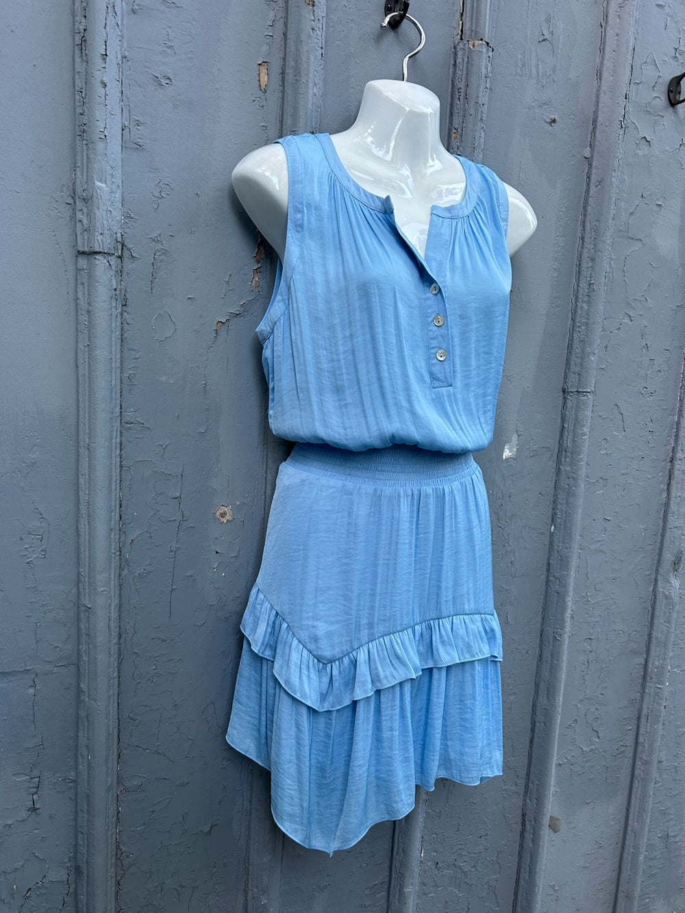 Scout Los Angeles Blue Naomi Mini Dress, BNWT, size M
