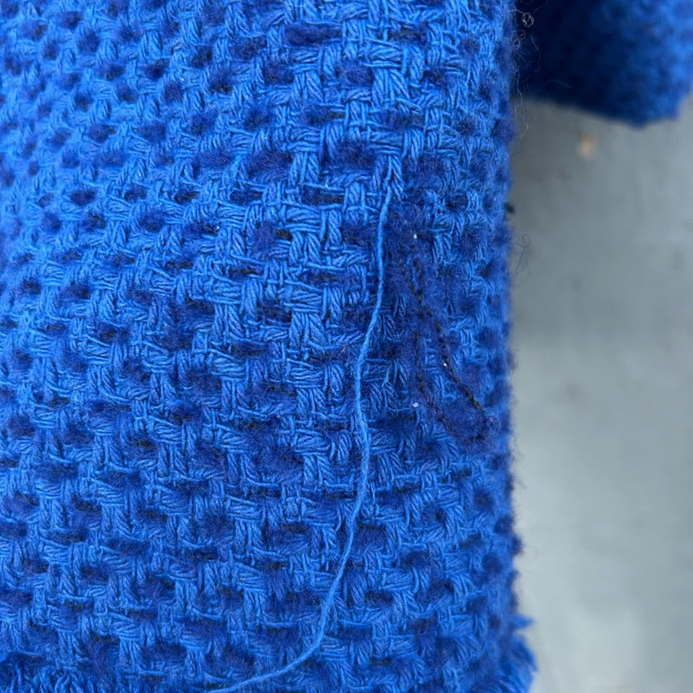 MNG blue Tweed blazer Jacket, size XXL