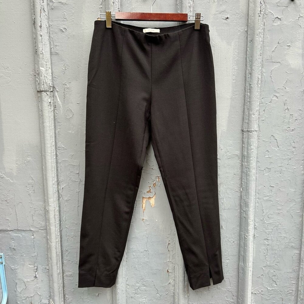 The Row Black Slim Wool Pants, size 8