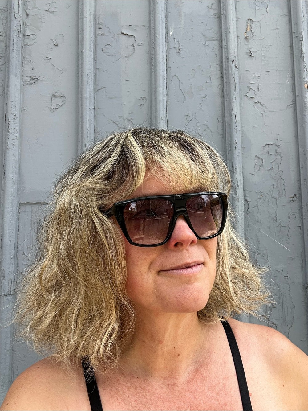 Max Mara Black Retro 80’s Sunglasses, OS