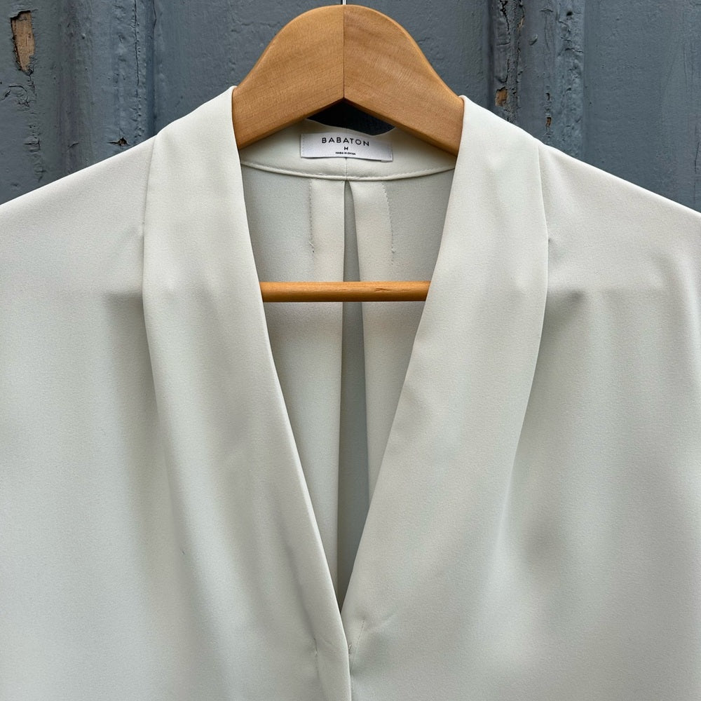 Babaton Cream Akira Power Blouse, size M